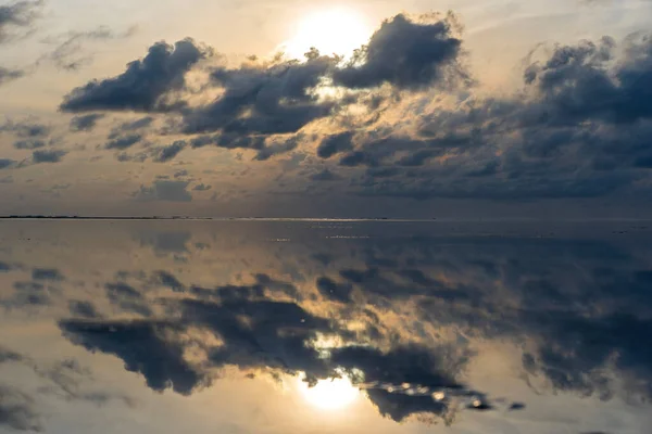 Hermoso Amanecer Sobre Océano Índico Isla Zanzíbar Tanzania Este África — Foto de Stock