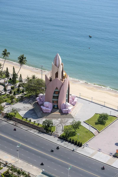 Nha Trang Vietnam April 2020 Vietnamees Gebouw Architectonische Structuur Vorm — Stockfoto