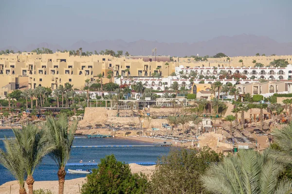 Sharm Sheikh Egyiptom Május 2018 Medence Kora Reggel Mellett Vörös — Stock Fotó