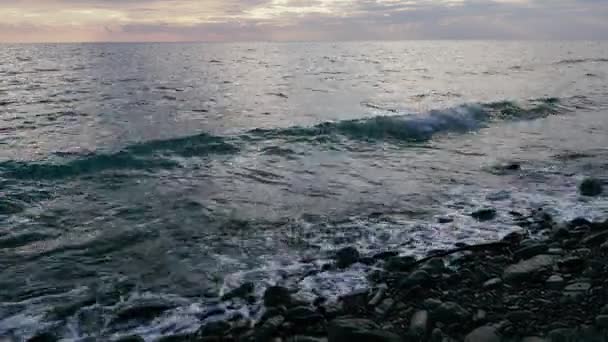 L'oceano con una macchina fotografica in movimento — Video Stock