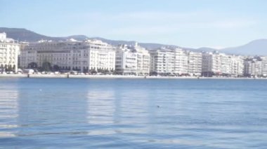 Panoramik deniz şehir yavaş mo