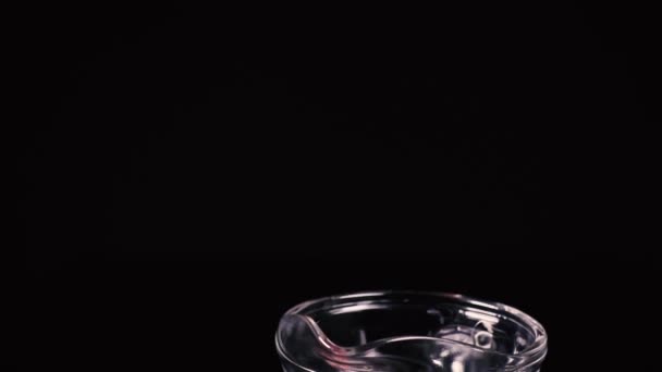水瓶红葡萄酒运动相机慢动作 — 图库视频影像