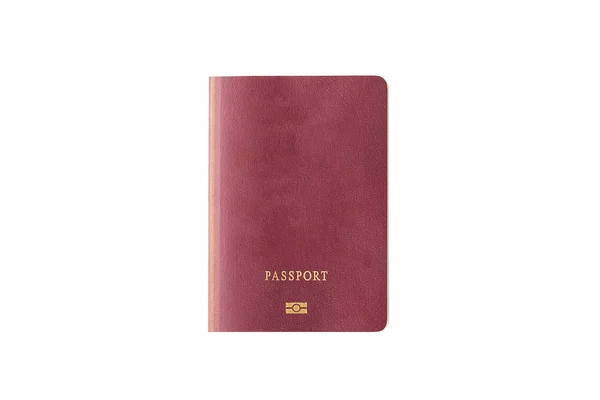 Fechar o passaporte em branco isolado — Fotografia de Stock