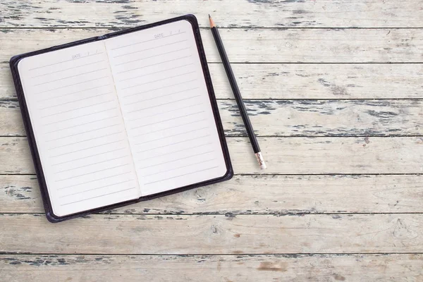 Blank notebooks on wood background — Stock Photo, Image