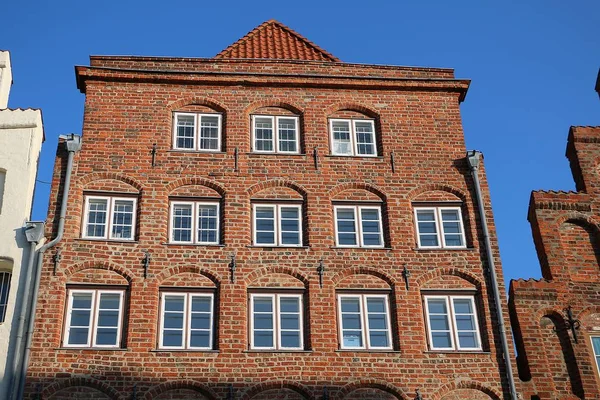 Very Pretty Old House Fronts Hanseatic City — ストック写真