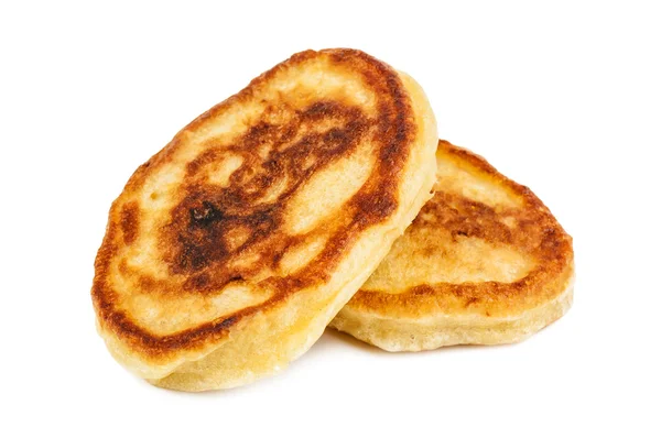 Beyaz arka planda leziz taze krepler