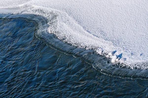 Água Gelo Como Textura — Fotografia de Stock