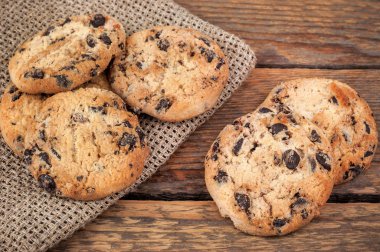 lezzetli yulaf kurabiye yığını