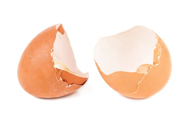 Broken Eggs Shell White Background — Stock Photo, Image