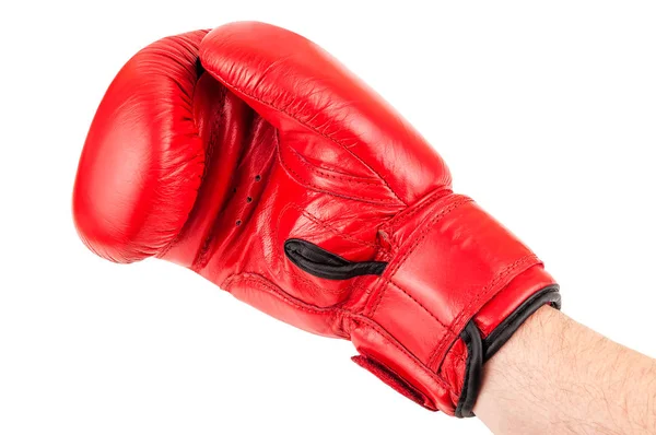 Luva de boxe vermelho — Fotografia de Stock