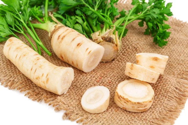 Chopped parsley roots — Stock Photo, Image