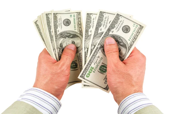 Dollars in the hands — Stock Photo, Image