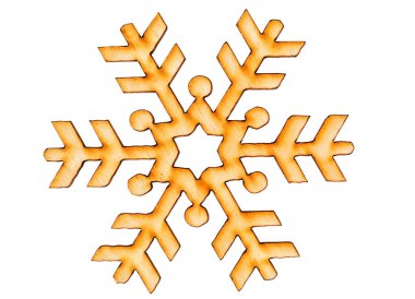 ahşap kar pul izole