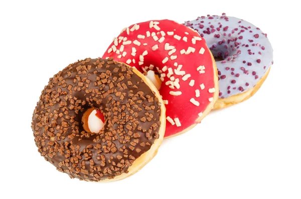 Drie heerlijke donuts — Stockfoto