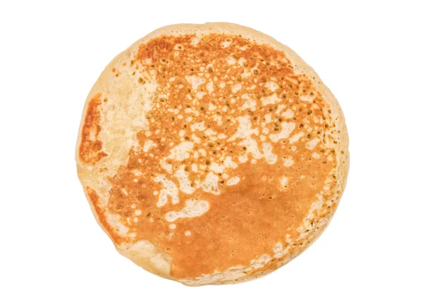 En läcker pannkaka på vit — Stockfoto