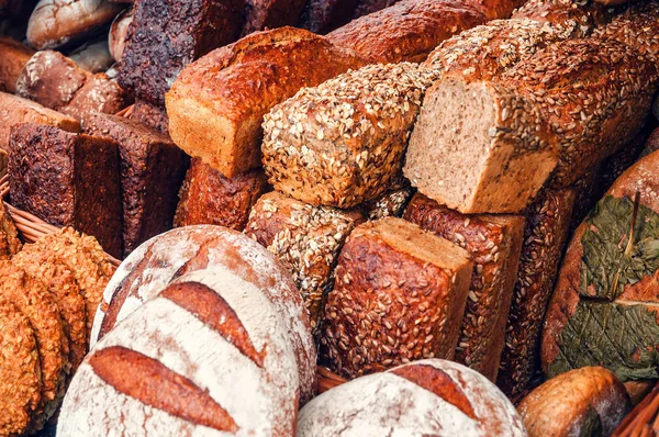 Different fresh breads — Stock Photo, Image