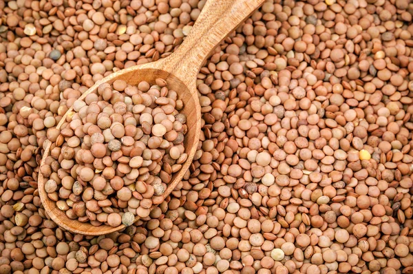 Texture of raw lentils — Stock Photo, Image