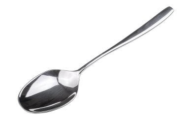 Beyaz gümüş kaşık