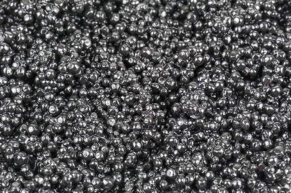Textura de caviar preto delicioso — Fotografia de Stock