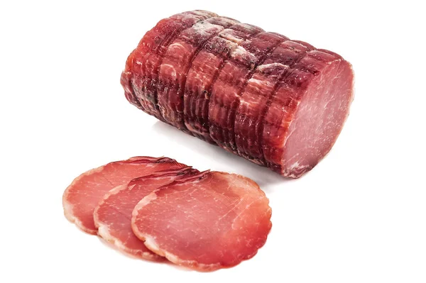 Delikat, inte fett kött på vitt — Stockfoto