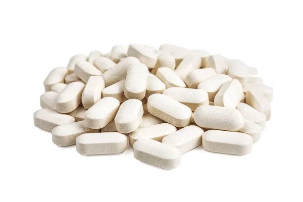 Pillole Farmaco Isolato Bianco — Foto Stock