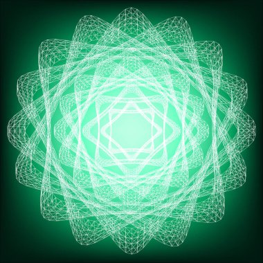 Arka plan beyaz çizgilerle fraktal