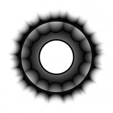 Damga metni olmadan vektör. Siyah pul. Sıkıntılı damga doku. Vektör pullardır. Daire pullar .