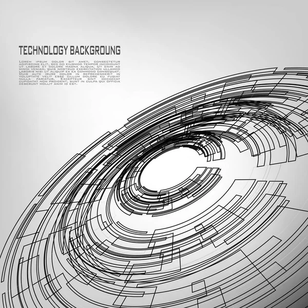 Abstract Vector Circles Technology with white Background