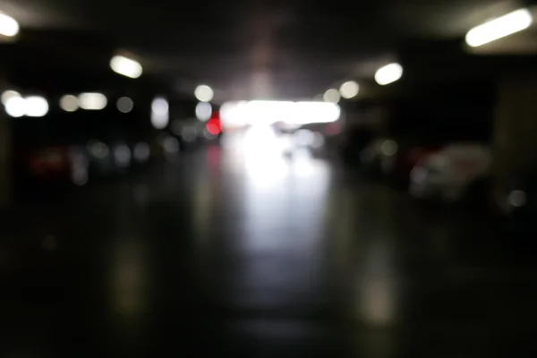 Park arabalar ile bulanıklık — Stok fotoğraf