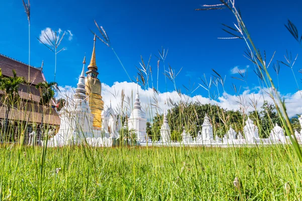 Wat Suan Dok złota pagoda — Zdjęcie stockowe
