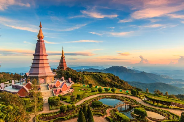 Pagoda v Inthanon národní park — Stock fotografie