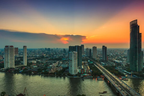 Paisagem urbana da cidade de Bangkok — Fotografia de Stock