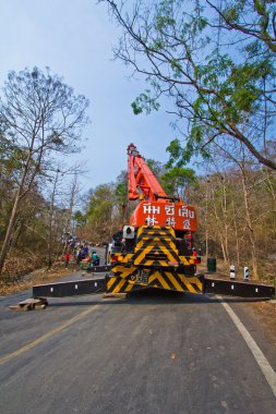 Kuzey Tayland yolda kaza.