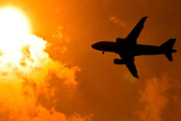 Sunset Aircraft background — Stock Photo, Image