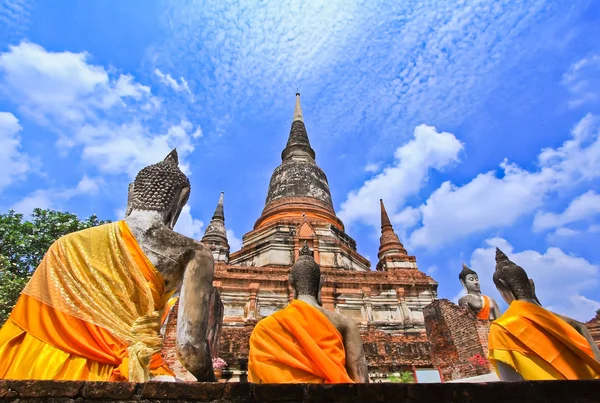 Tempio di Ayuthaya in Thailandia — Foto Stock