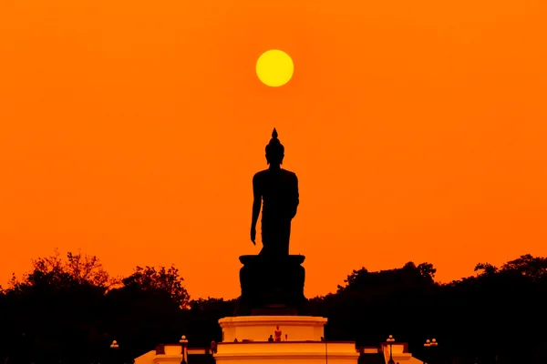 Thailand Buddha på sunset — Stockfoto
