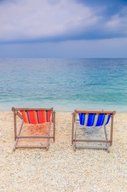 Plaj sandalyeleri deniz plaj