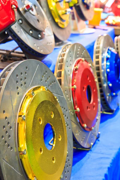 New colorful brake discs — Stock Photo, Image