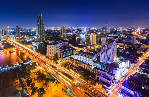 Paesaggio urbano della città di Bangkok — Foto Stock