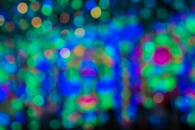 renkli bokeh daireler