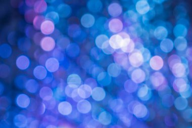 Mavi bokeh daireler