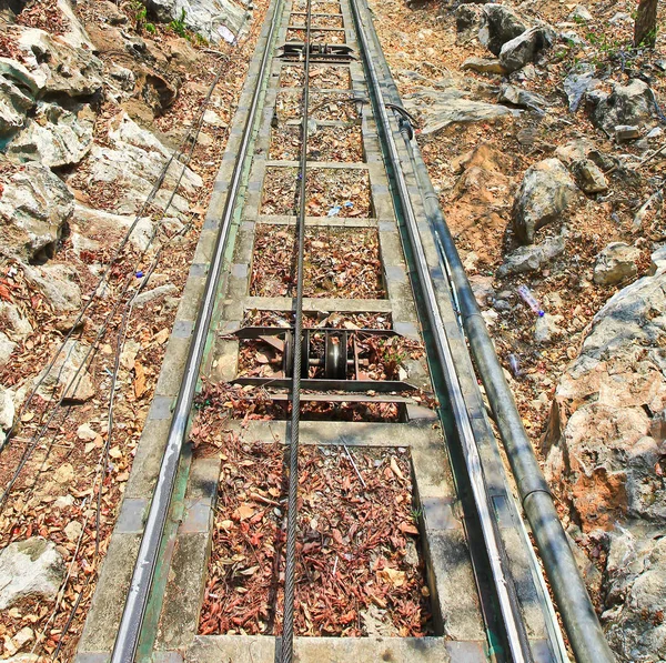 Bergbanan peak spårvagn — Stockfoto