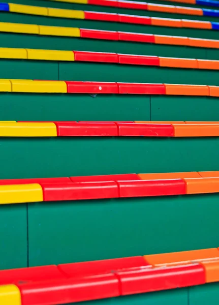 Colorful Stadium Chairs — Stock Photo, Image