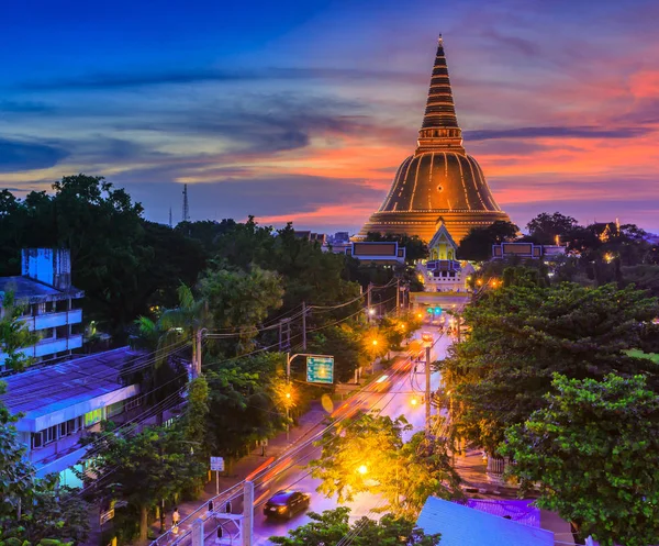 Goldene Pagode Phra pathom chedi — Stockfoto