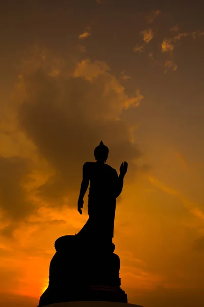 Gamle Buddha monument - Stock-foto