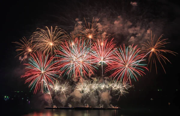 Bright colorful fireworks — Stock Photo, Image