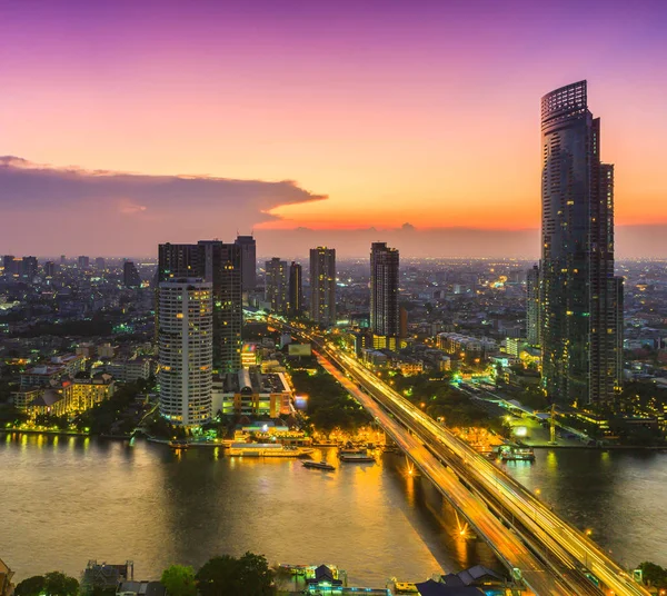 Міський пейзаж місту Бангкок — стокове фото
