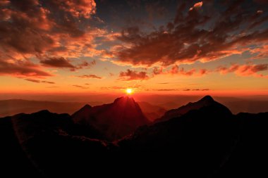 Doğa Doi Luang Chiang Dao manzara  