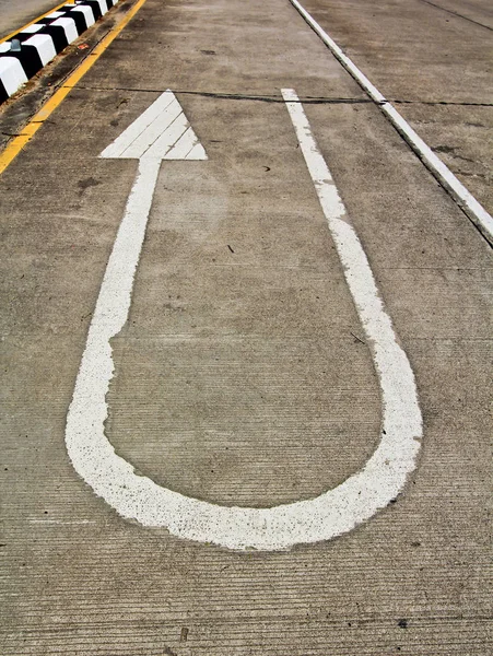 Turn arrow Road sign — Stock Photo, Image