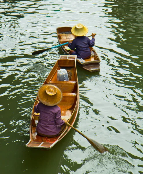 Damnoen Saduak schwimmender Markt — Stockfoto